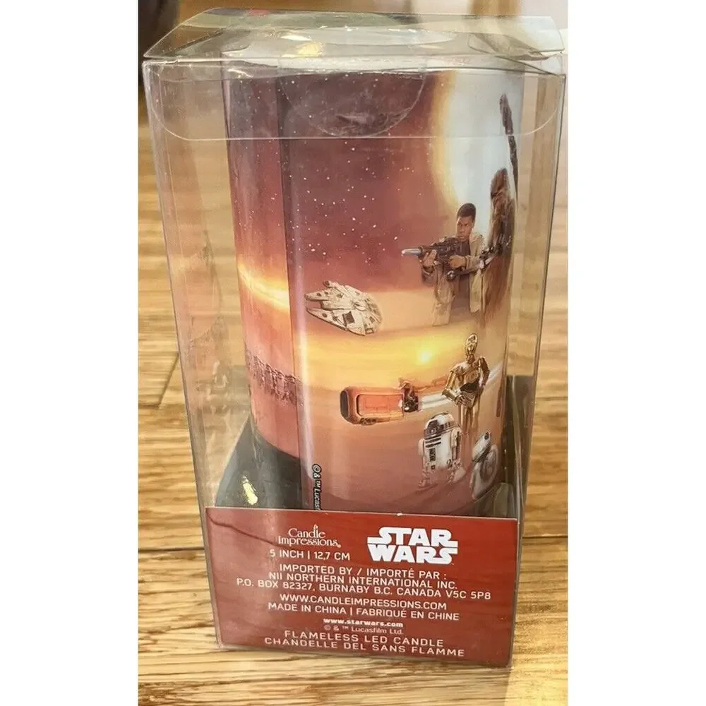 Star Wars Flameless LED Candle Light Flicker Color Change 5” NEW